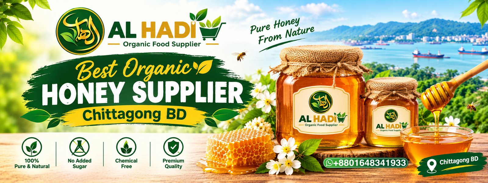 Al Hadi Best Organic Honey by al hadi Best Organic Organic Food Supplier in Chittagong, Bangladesh 